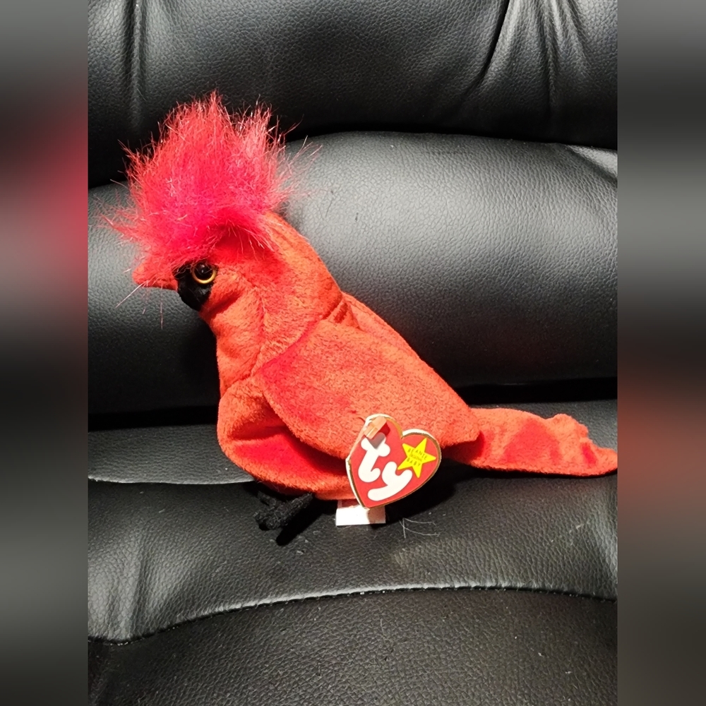TY Beanie Baby Mac The Cardinal Bird - 1998